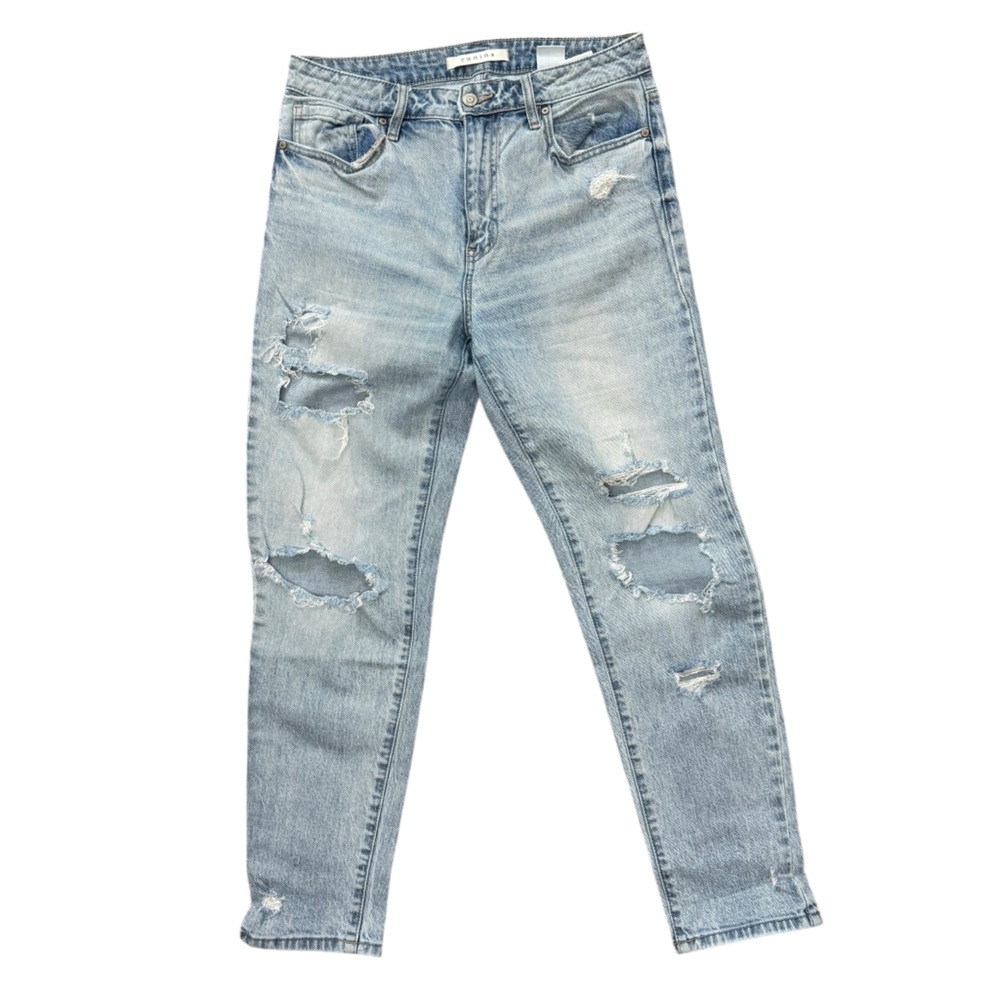 Eunina Tori Super High Rise mom Jean Ankle Size 7